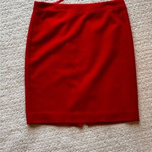 J. Crew Red Pencil Skirt